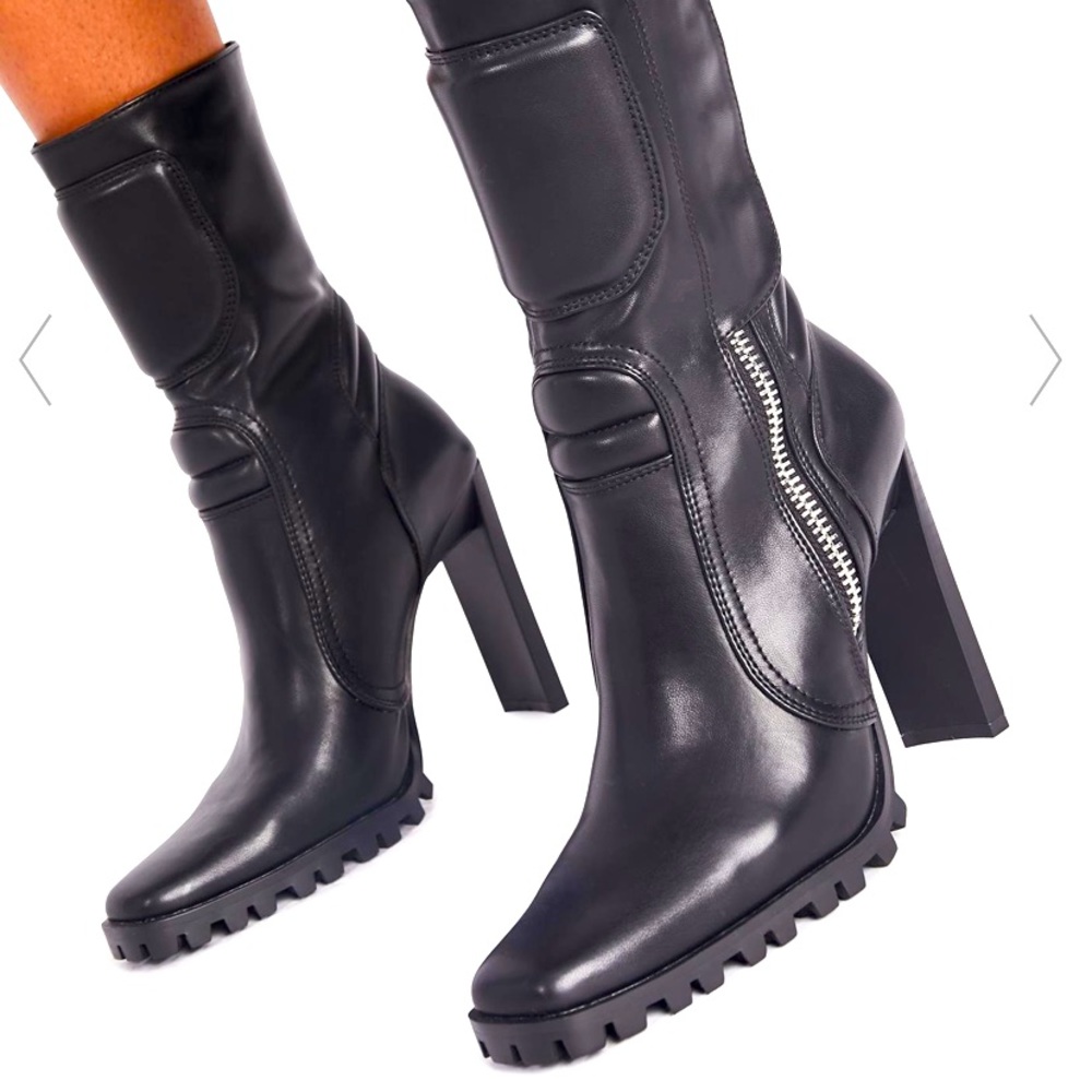 Poster Girl Heeled Moto Boots
